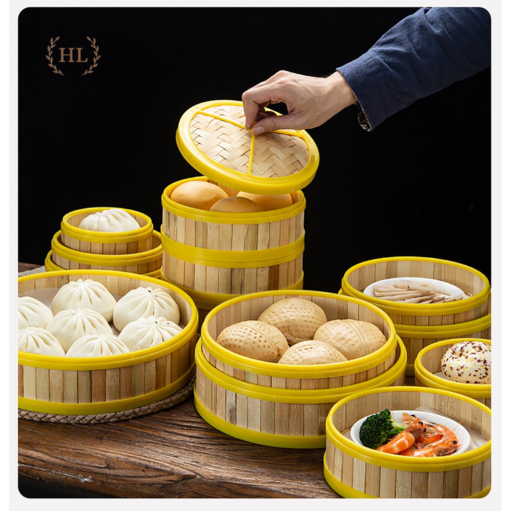 Xửng hấp bánh bao, Dim Sum, Há Cảo...4 Size | XỬNG TRE VIỀN NHỰA