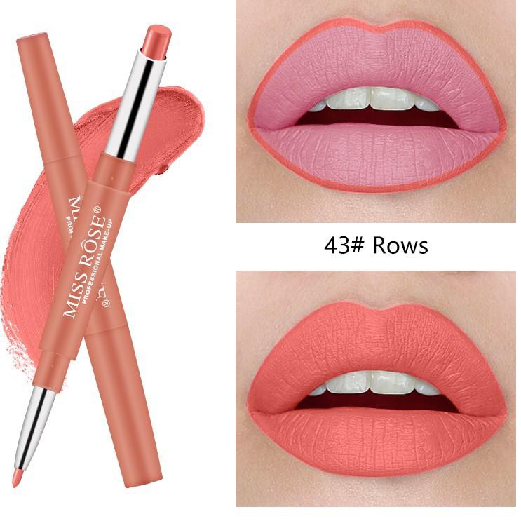 (Hàng Mới Về) Son Môi Kiêm Bút Kẻ Viền Môi Lâu Trôi Không Thấm Nước Đa Năng C8Qzh Miss Rose | BigBuy360 - bigbuy360.vn
