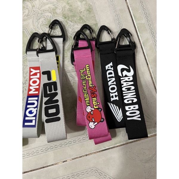 Đây móc khoá vải dù nhiều màu sắc