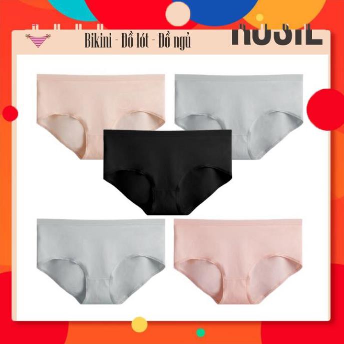 [COMBO] 5 Quần Lót Cotton 60s Một Màu Thấm Hút Thoải Mái Gợi Cảm Nhiều Màu ROSIESTORE CT60S002 | BigBuy360 - bigbuy360.vn