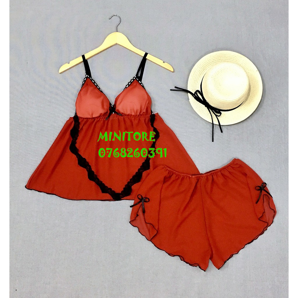 [60KG - 90KG] BỘ VOAN MỎNG CÓ MÚT ÊM VIỀN REN SEXY, GỢI CẢM MẶC NGỦ BAO ĐẸP BAO MÁT - Bigsize voan 4 dây | BigBuy360 - bigbuy360.vn