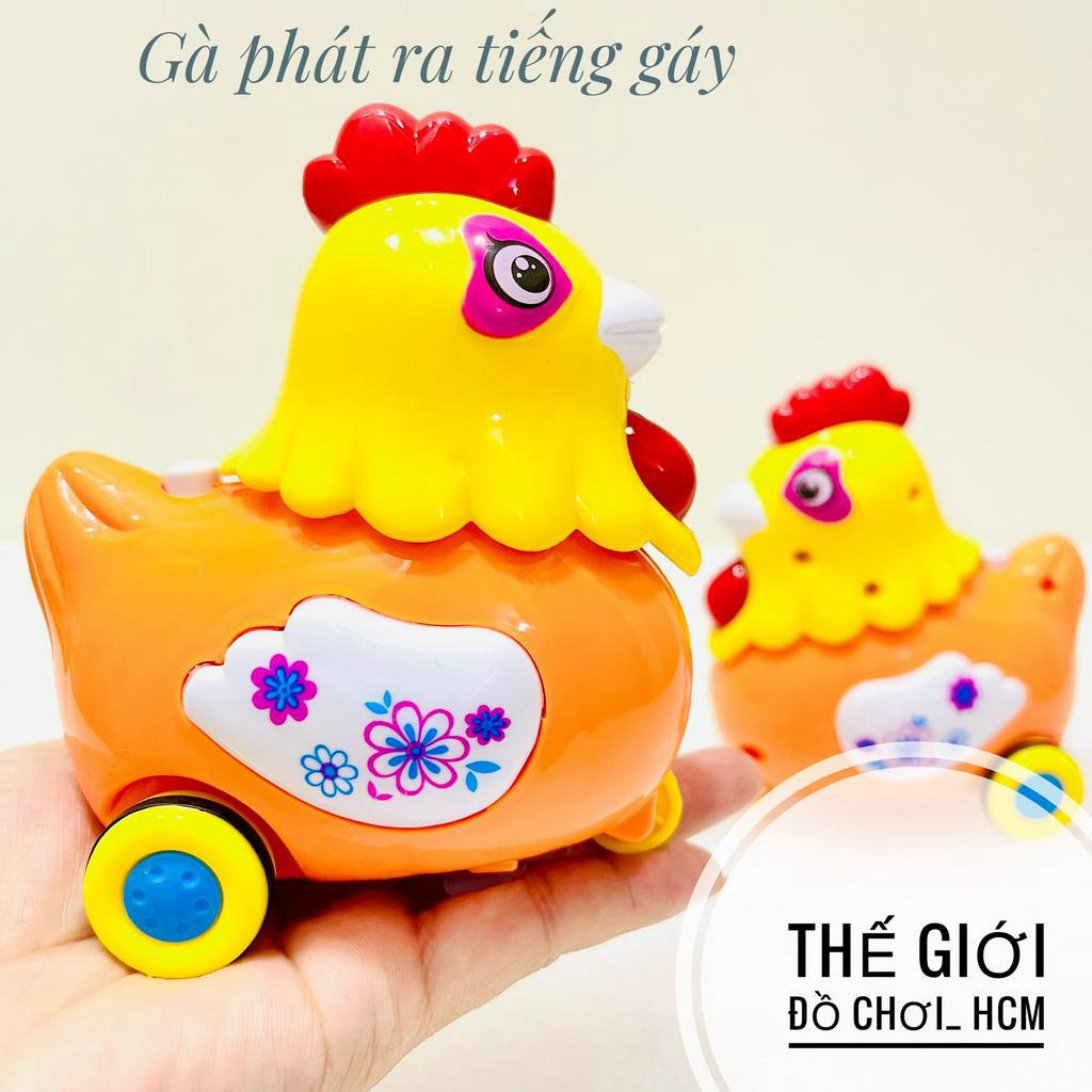 [PHÁT NHẠC - CLIP THẬT] Gà mái hoa mơ chạy bánh đà có đèn, có nhạc  rất dễ thương dành cho các bé