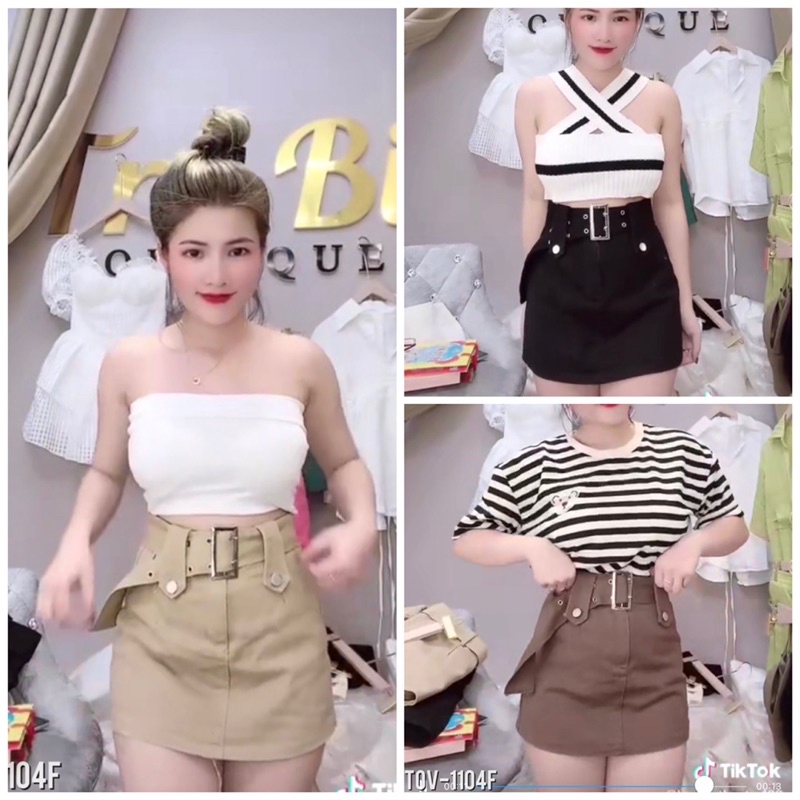♻️♻️FREESHiP💥CHÂN VÁY KAKI KÈM ĐAI (QUẦN CÓ LÓT TRONG)CỰC ĐẸP.SẴN 3 MÀU(ĐEN / Da / Hồng Đỗ).ẢNH THẬT CHỤP SÀN.SIZE S M L