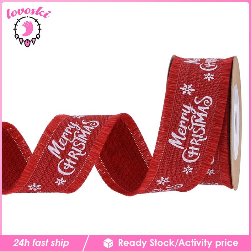 4 Cuộn Dây Ruy Băng Họa Tiết Giáng Sinh Dài 5 Yards