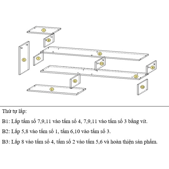 Kệ tivi để sàn phòng khách, phong cách đơn giản, sang trọng chất liệu gỗ MDF phủ melamin mã TADA-ZPDS3