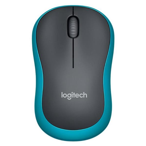 Logitech M186 Mouse Optical Ergonomic 2.4GHz Wireless USB 1000DPI Mice Opto-electronic Both Hands