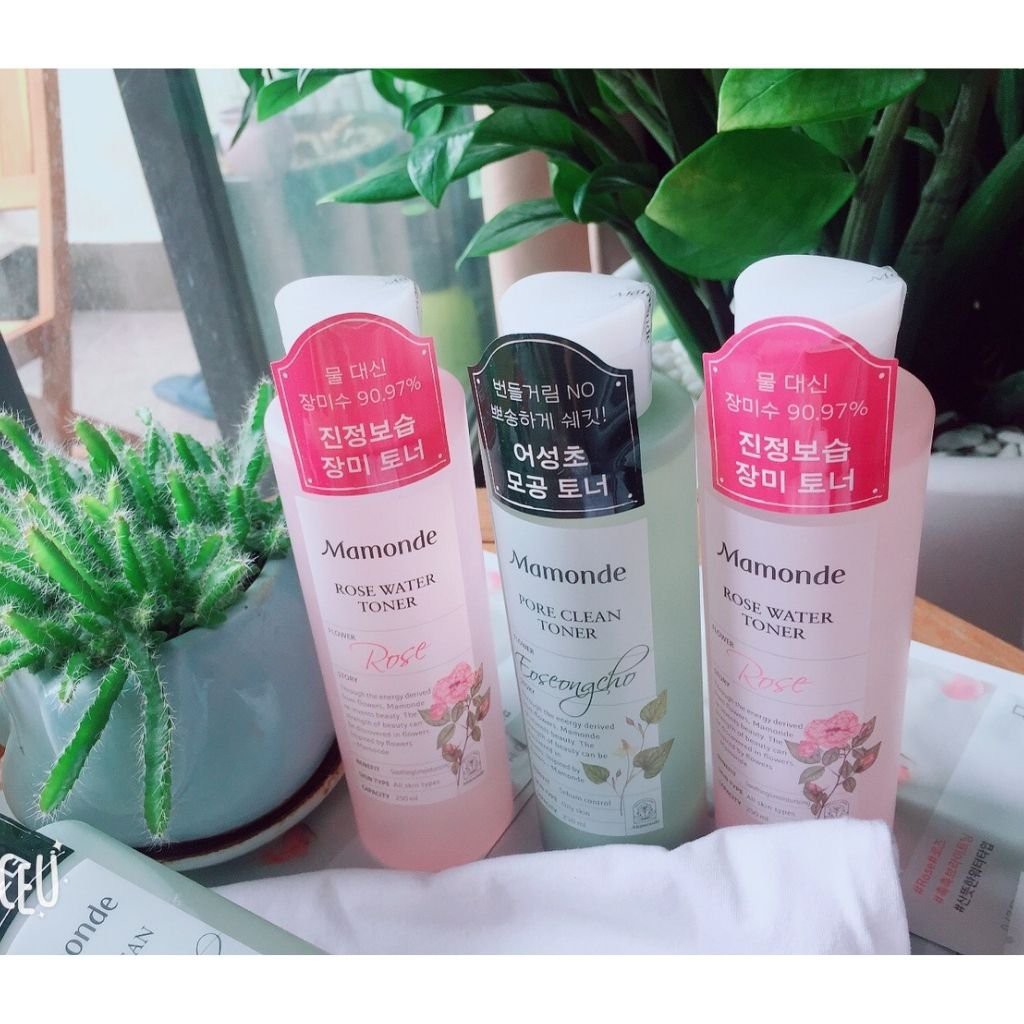 Nước hoa hồng Mamonde {𝐒𝐈𝐄̂𝐔 𝐃𝐔̛𝐎̛̃𝐍𝐆 𝐀̂̉𝐌} Nước Hoa Hồng Không Cồn Dưỡng Ẩm Mamonde Rose Water Toner 250ml