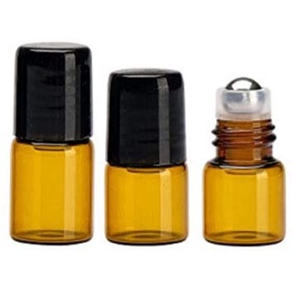 Combo 5 lọ 1ml, 2ml chai thủy tinh nâu bi lăn đựng tinh dầu nước hoa dubai Ả Rập Ai Cập
