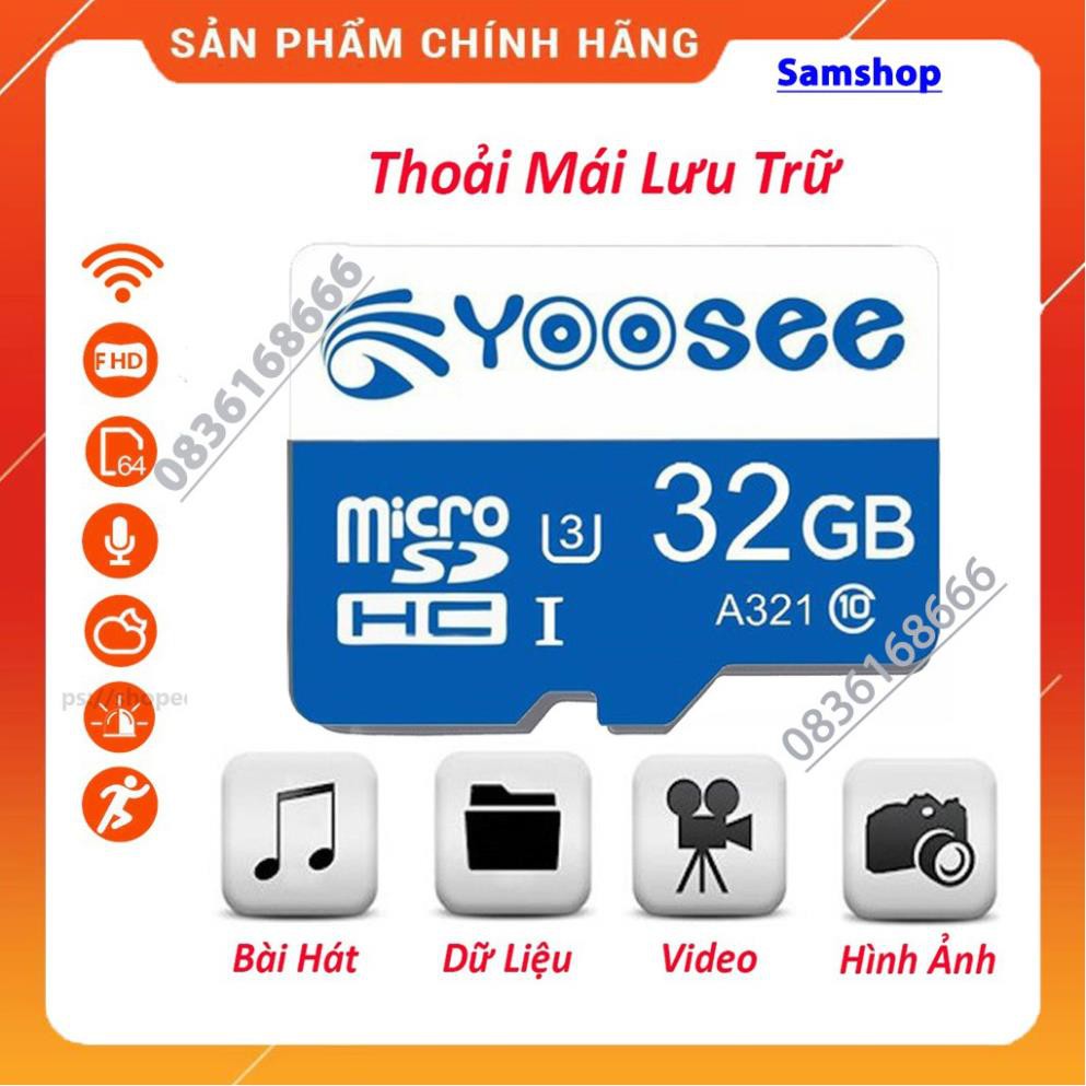 Thẻ Nhớ Microsd YooSee 32/64GB Cao Cấp Tốc Độ Cao Dùng Cho Camera, Điện Thoại, Máy Ảnh...