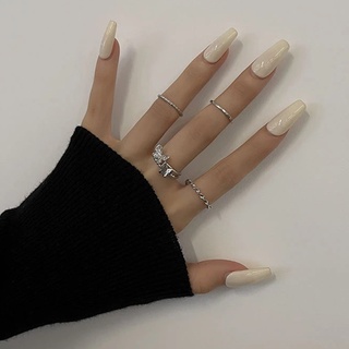 Set 4 Nhẫn Hình Bướm Thời Trang Nữ