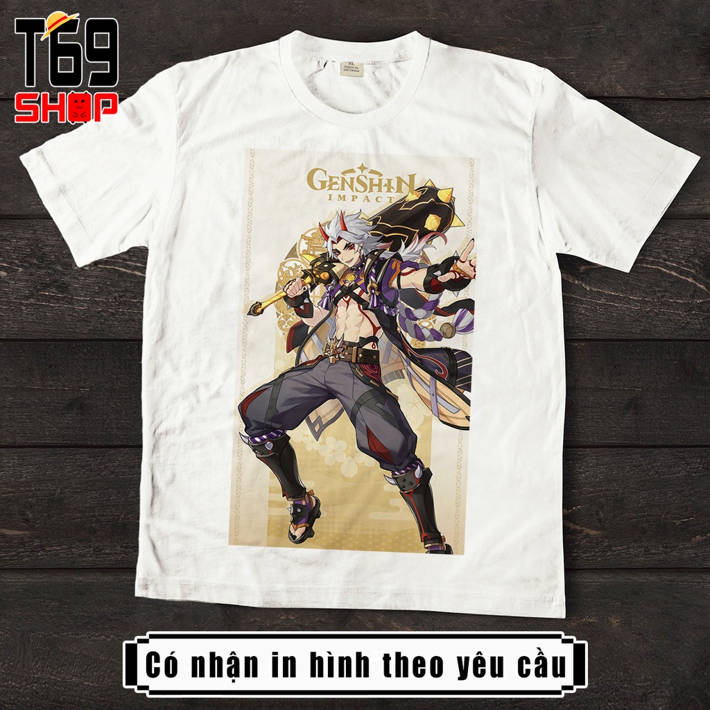 [Có in theo yêu cầu] Áo thun game Genshin Impact - Nhân vật Inazuma