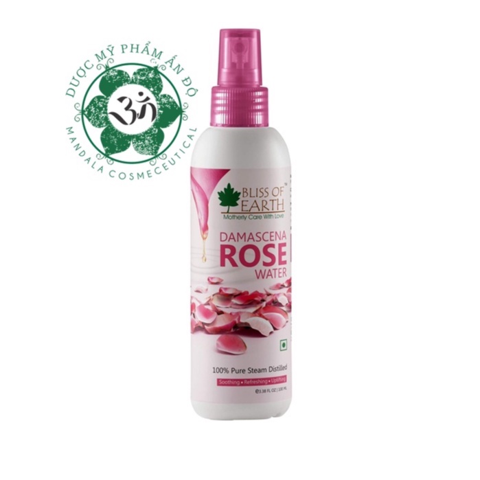 Nước hoa hồng Damascena Alcohol Free 100ML – Mandala Shop 5 Hàng Cân