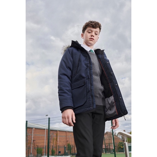 Áo Parka Bé Trai Lót Nỉ Chống Nước