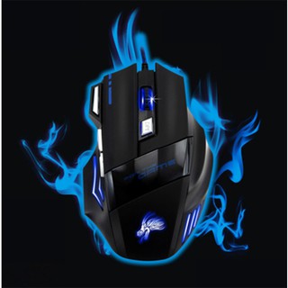 Chuột chơi game có dây Dragon X3 (Đen phối xanh)