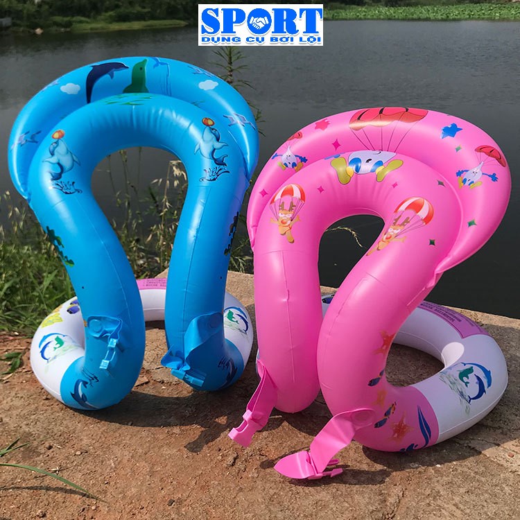 Vòng Tập Bơi Trẻ Em Người Lớn, Phao Tập Bơi Đeo Dưới Cánh Tay Túi Khí  3-6-10 tuổi Shop-Dungcuboiloi