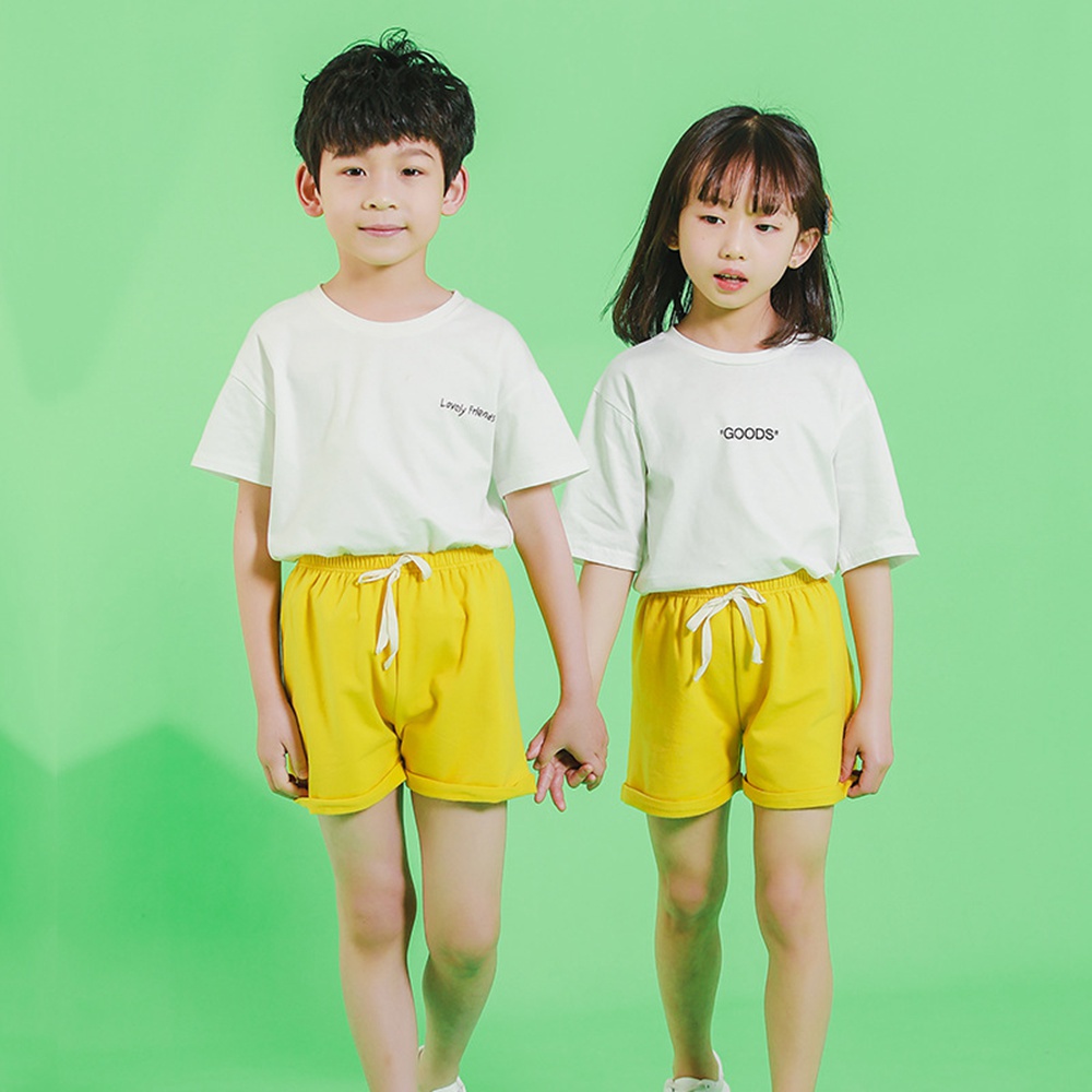 Quần Short Cotton Màu Hồng / Đen Cho Bé 1-12 Tuổi (7 Màu)