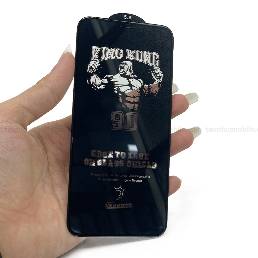 Kính Cường Lực iPhone KingKong Chuẩn 9D Chống Va Đập