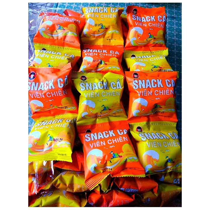 Snack cá viên chiên ( 60 gói một bịch)