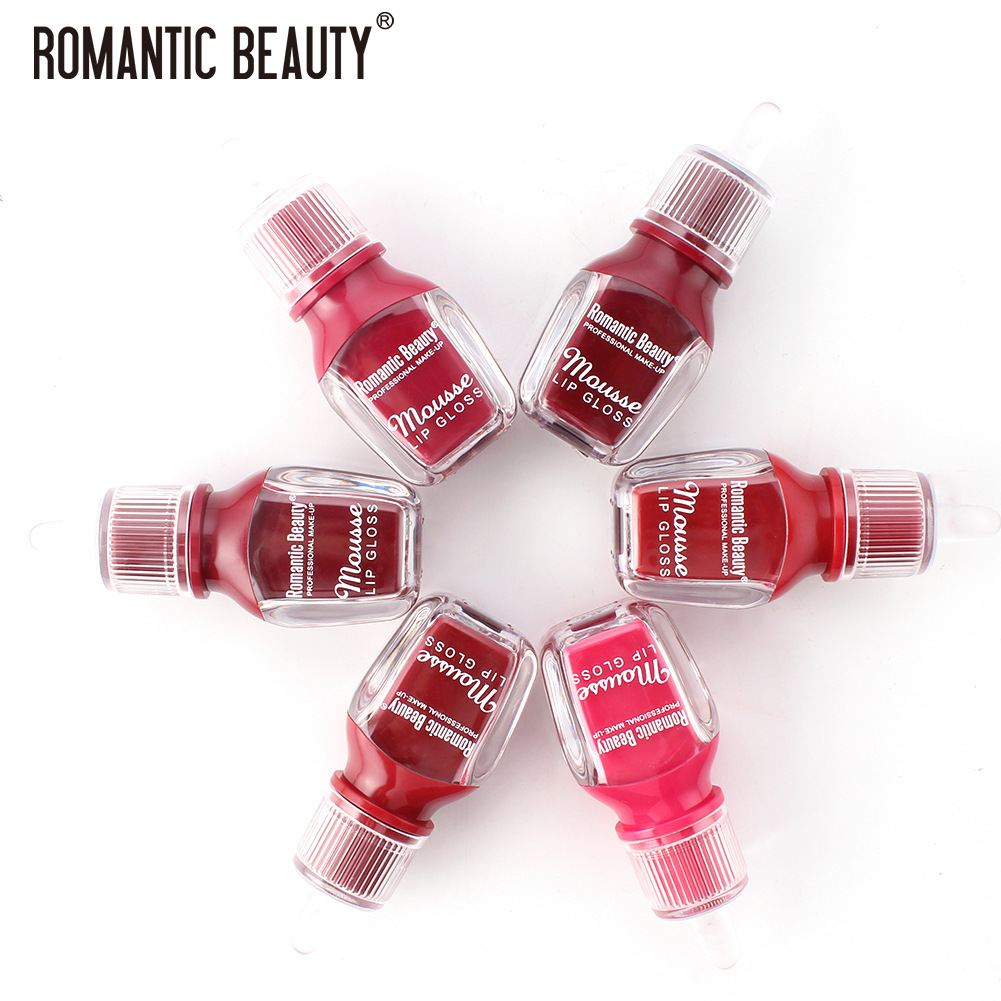 【In stock + fast shipping】Romantic Beauty not easy to stain cup, not easy to fade, European and American make-up portable lip glaze L6931-HS