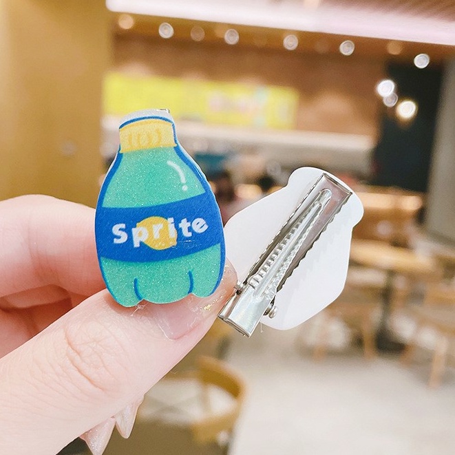 Kẹp Tóc Cài Hình Chai Soda Cute Drinks Đồ Uống Thức Uống