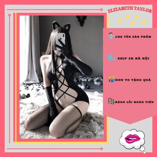 Đồ lót nữ sexy thun đan dây gợi cảm - Váy ngủ jum bó sát body sexy quyến rũ