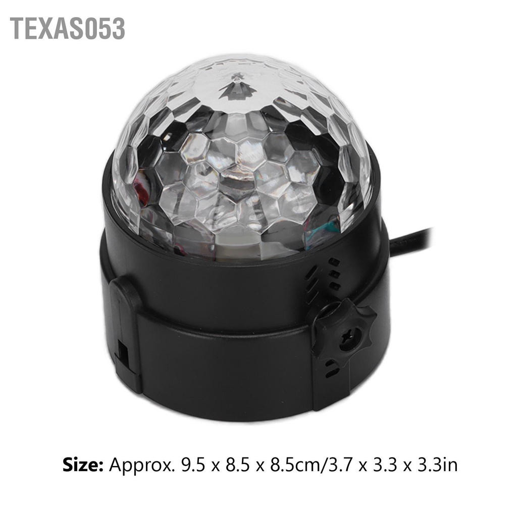 Texas053 Đèn vũ trường 7 màu Âm thanh LED kích hoạt Ánh sáng hình mờ với điều khiển từ xa cho các bữa tiệc tại nhà KTV Club 100-240V