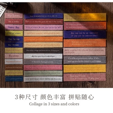 Hộp 60 sticker gồm những câu nói Tiếng Anh nổi tiếng trong phim