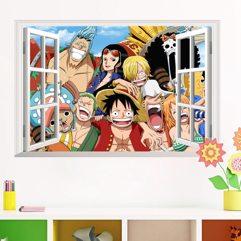 Hình dán tường hình one piece đẹp mắt