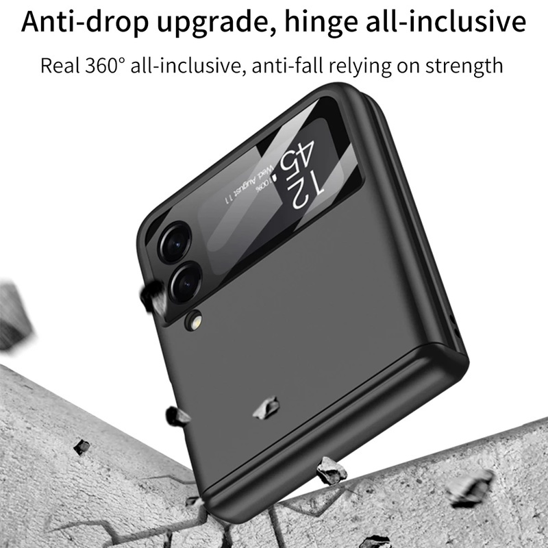 Ốp Điện Thoại Từ Tính Chống Sốc Bảo Vệ Toàn Diện Sang Trọng Cho Samsung z flip 3 / 5g