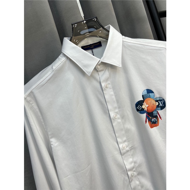 Áo Sơ Mi Nam Tay DàI VảI Cotton L0uis Vu1tt 2022, Size M-4XL