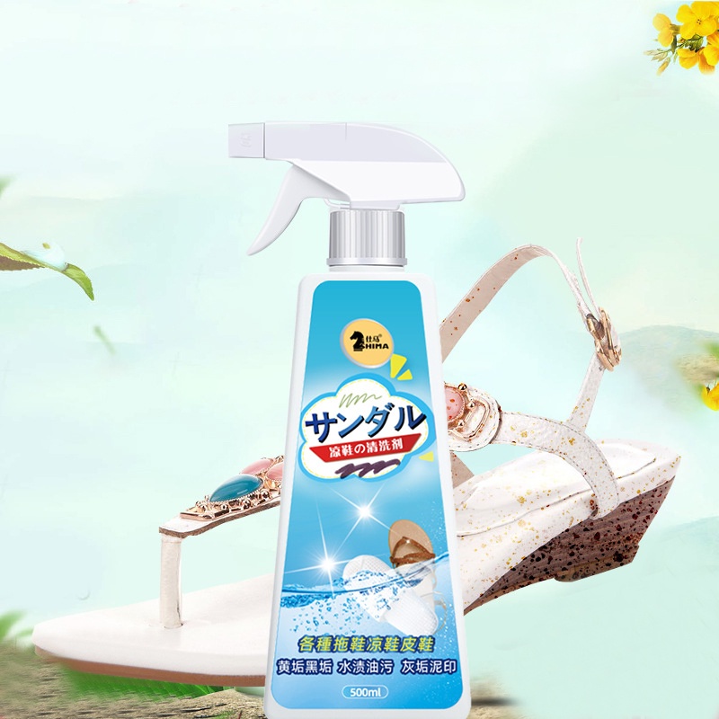 Dung Dịch Tẩy Sạch Vết Bẩn Cứng Đầu Và Làm Mới Dép Nhựa Cao Cấp 500ml