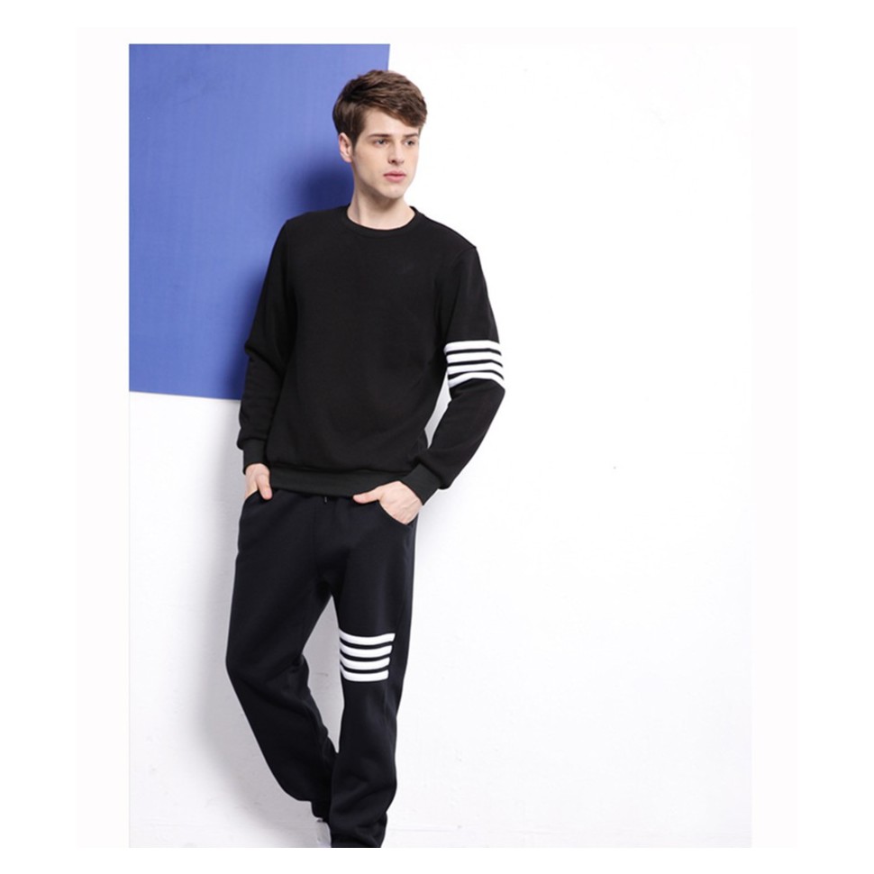 Áo thun nam cổ tròn áo thun nam sọc ngang thời trang cá tính ATB1 shop bull bell | BigBuy360 - bigbuy360.vn