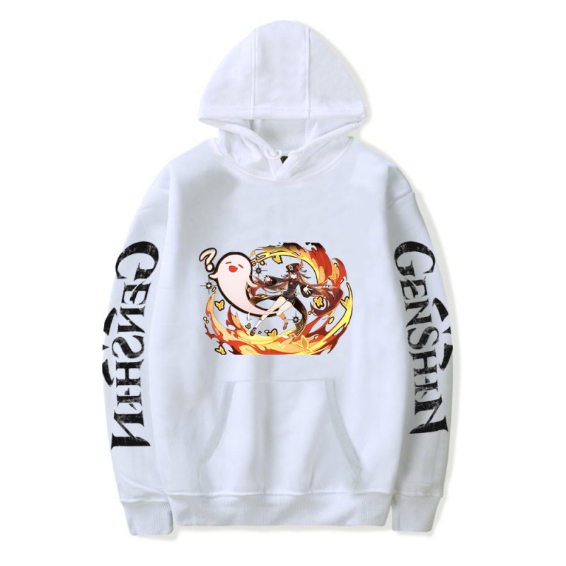 Áo Hoodie Hutao anime Game Genshin Impact mẫu mới độc đẹp 2 màu đen trắng cực HOT