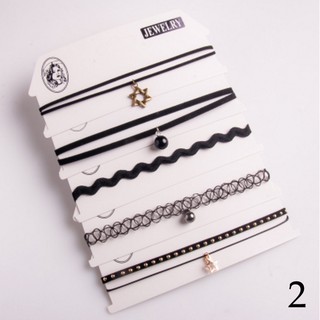 Combo set 5 vòng cổ choker cá tính