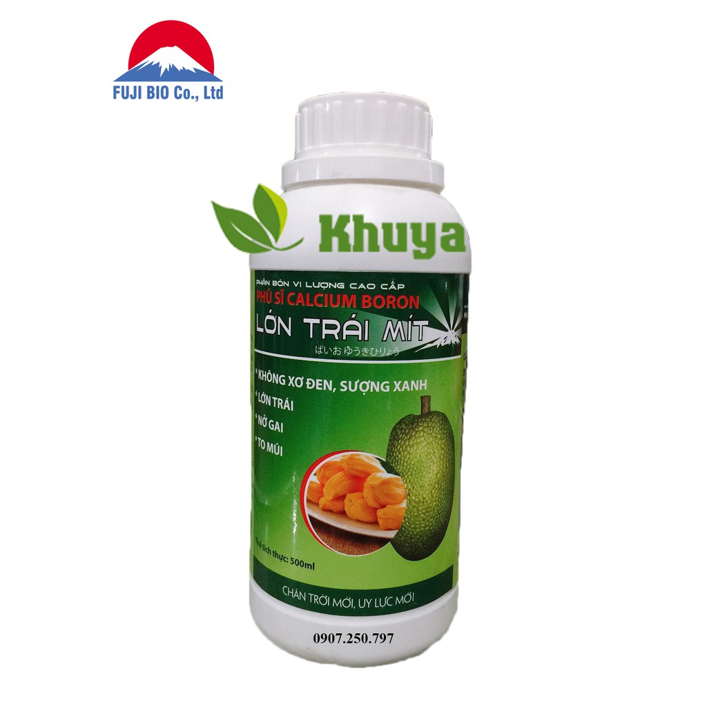 Phân bón vi lượng Lớn Trái Mít 500ml Lớn trái - Hạn chế xơ đen - Sượng xanh
