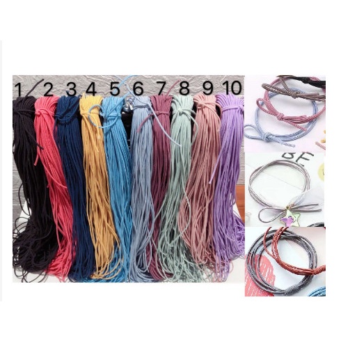 5met dây thun mềm 2.5mm làm dây cột tóc