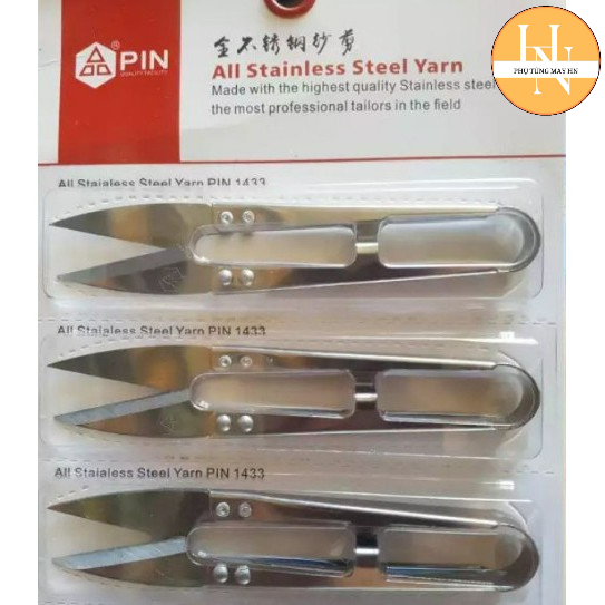 Kéo bấm chỉ Pin inox trắng ko gỉ