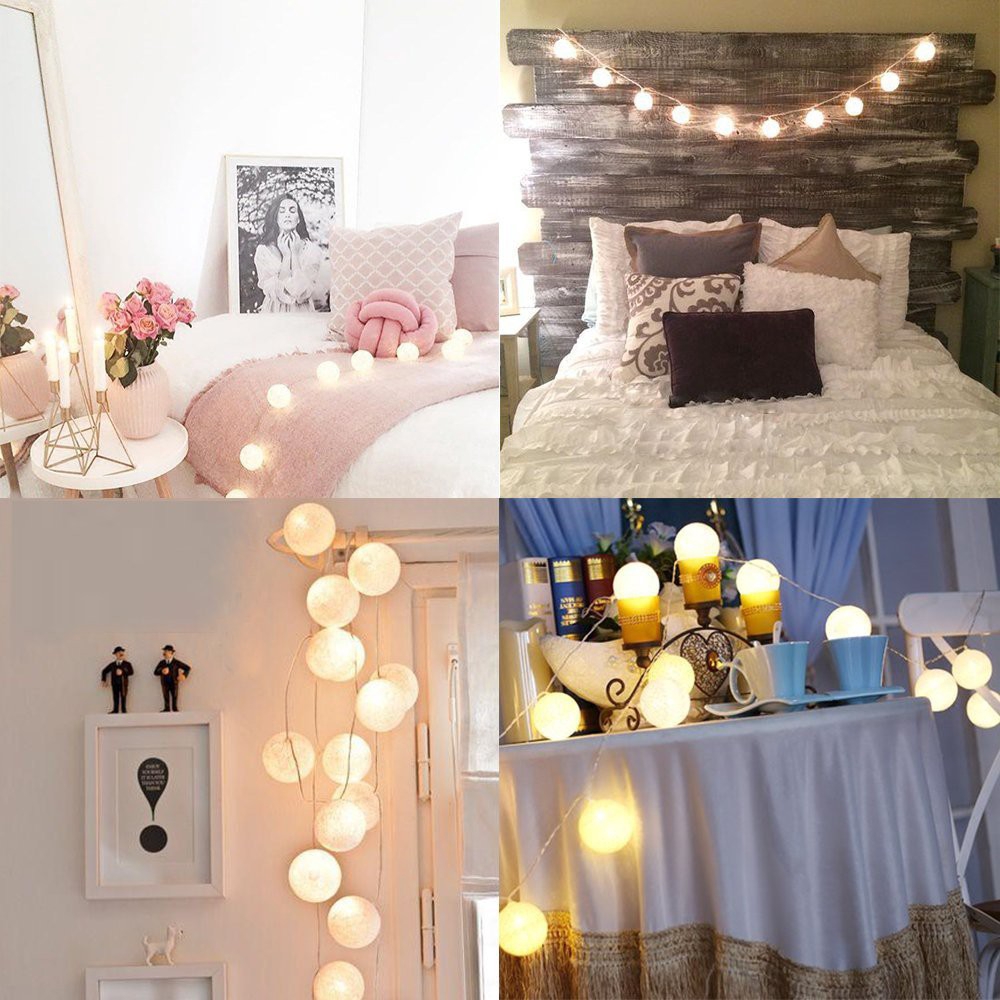 Dây đèn led 20 bóng hình quả cầu xinh xắn dùng để trang trí