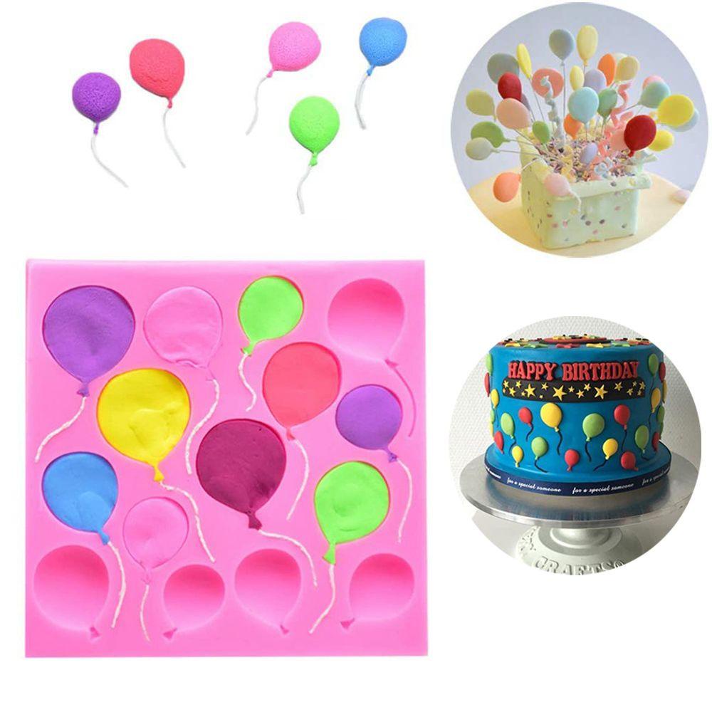 NICKOLAS Khuôn Silicone Cấp Thực Phẩm Làm Bánh Sinh Nhật Hình Khinh Khí Cầu