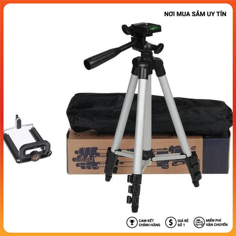 Chân máy ảnh Tripod 3110 tặng Giá kẹp điện thoại, Remote bluetooth và Túi đựng ( Gía sập sàn ) HEAD SHOP