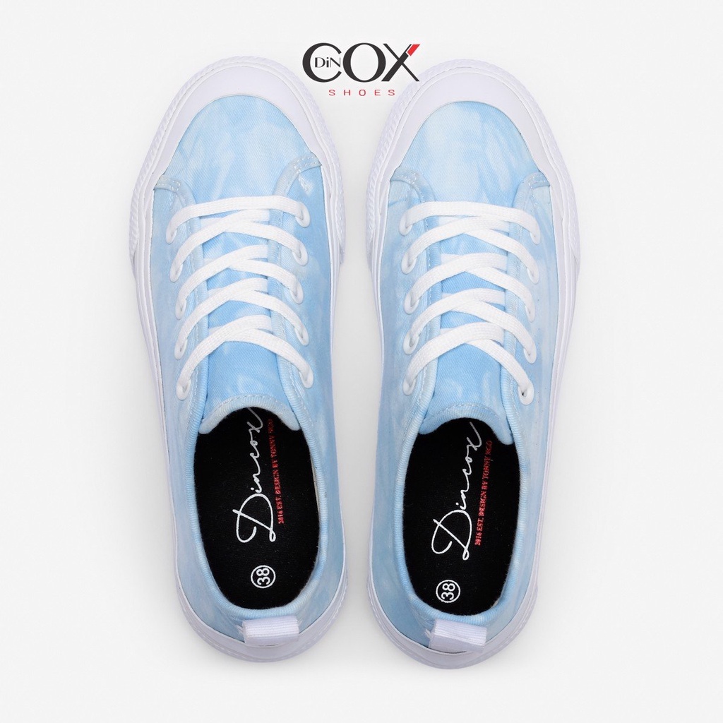Giày Sneaker Vải Nữ DINCOX C20 BLUE TIE DYE
