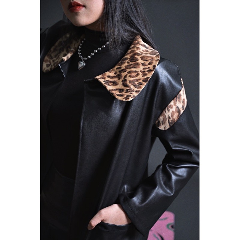 Áo da đen da báo | BigBuy360 - bigbuy360.vn