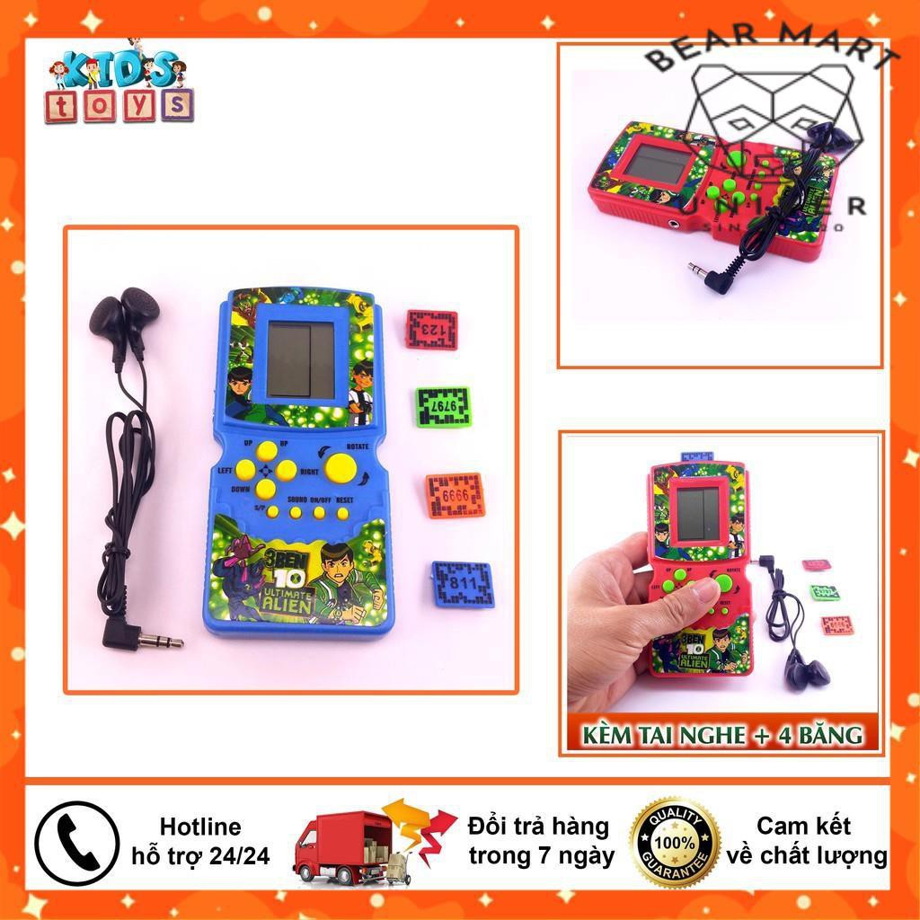 [BEAR MART] Máy chơi game cầm tay Brick Game tuổi thơ kèm tai nghe