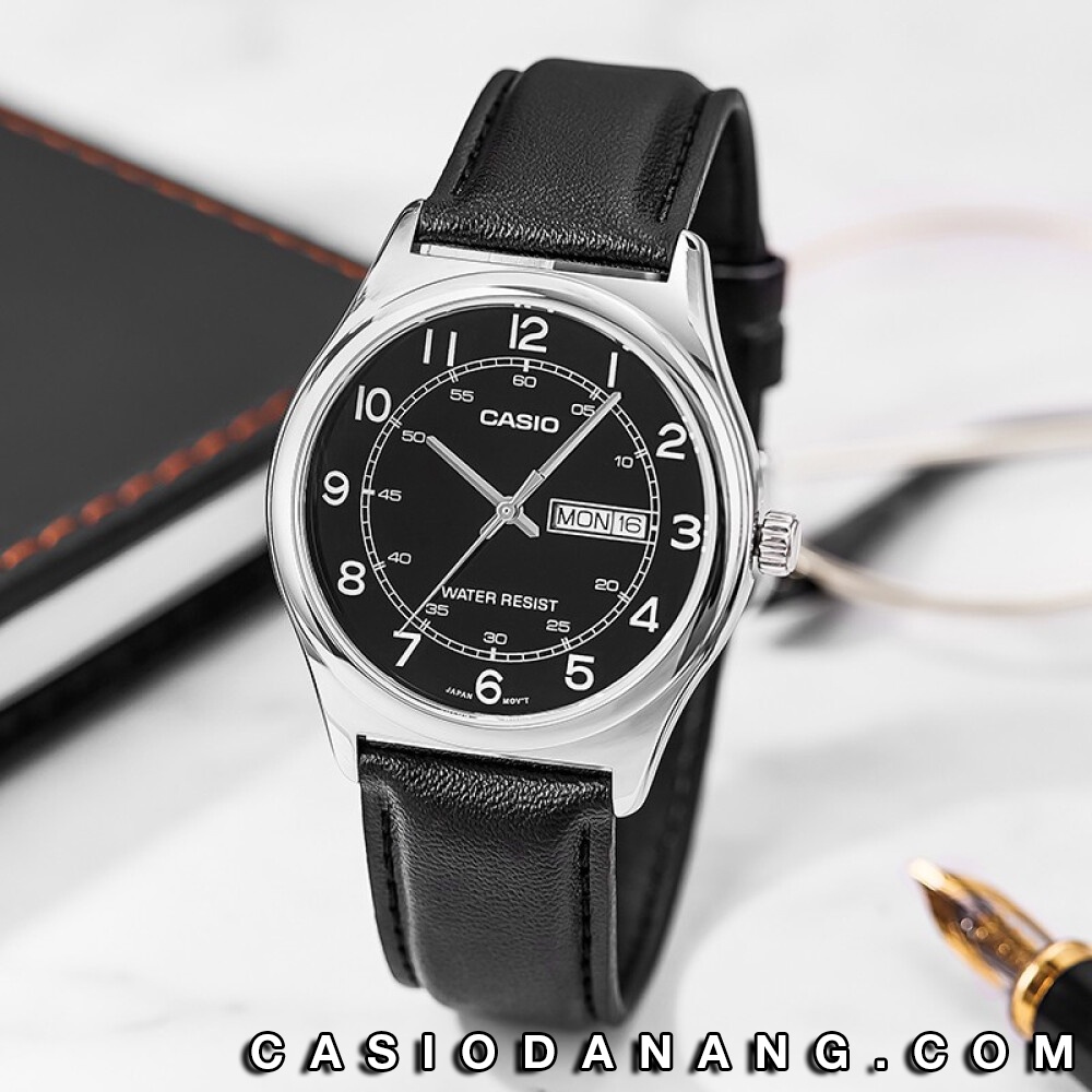 Đồng hồ nam dây da Casio Standard chính hãng Anh Khuê MTP-V006L-1B2UDF (38mm)