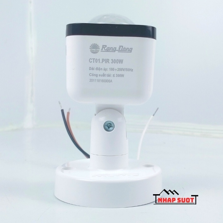 Mắt Cảm Biến Chuyển Động Hồng Ngoại Của Rạng Đông 300W Có Thể Điều Chỉnh Góc Cảm Biến (Model: CT01.PIR 300W)