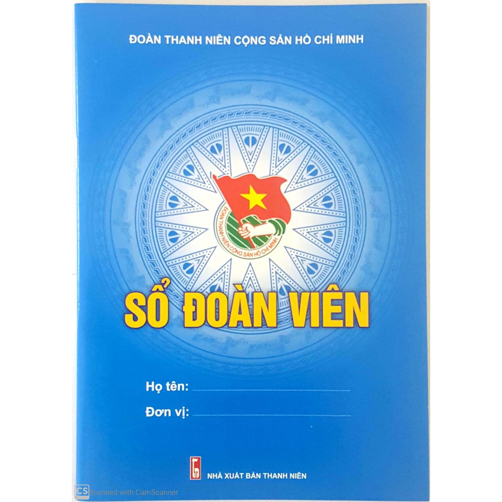 sổ đoàn viên xanh - đẹp - chuẩn - có tem [50 cuốn]