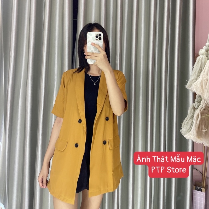 [Siêu Hot] Áo Vest Nữ Nâu Dáng Dài Phong Cách Hàn Quốc Có Ảnh Thật Kèm Video | BigBuy360 - bigbuy360.vn