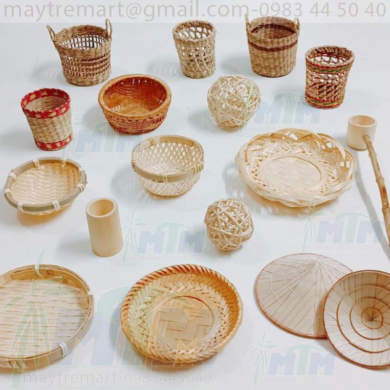 Mây tre- Phụ kiên mây tre mini chụp decor mẫu ngẫu nhiên 20k/c -Tre HN