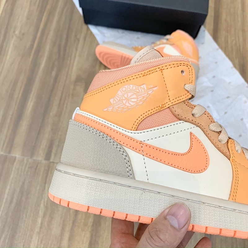 GIÀY JORDAN1 MID HỒNG CAM SC [ FULL BOX + FREE SHIP ]