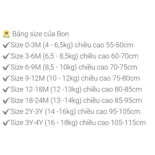 Bon99 -  Quần legging cho bé 8,5-10kg
